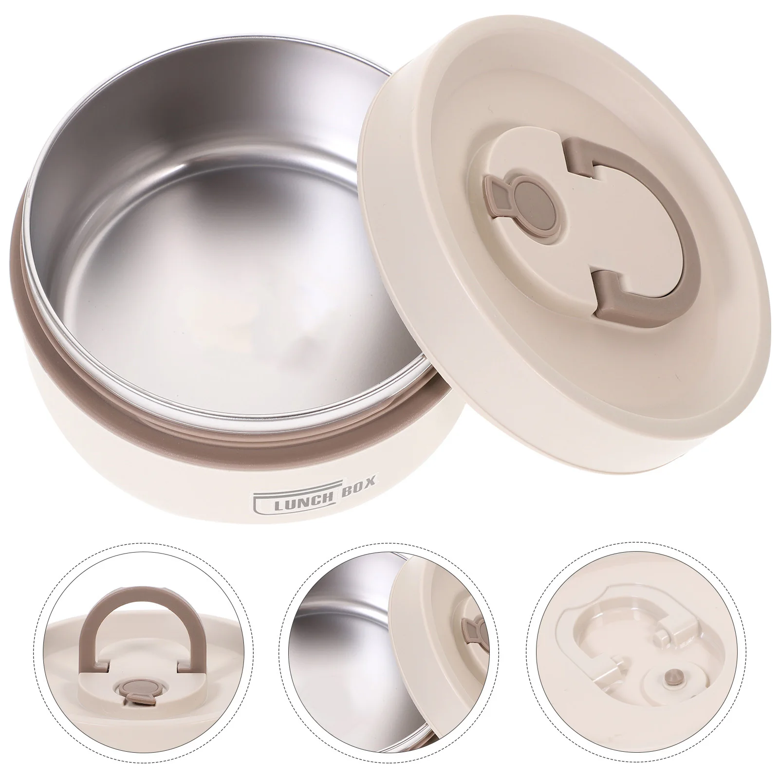 

Insulated Bento Box Leakproof Handle Design Lunch Box Food Container Portable for Student Office Household