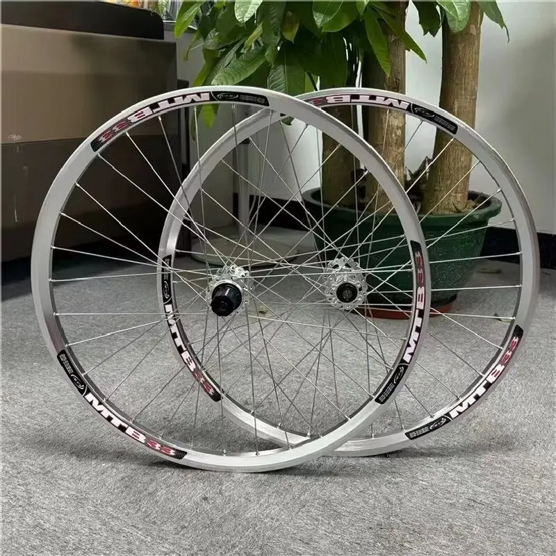 

MTB33 120-кольцевые стальные спицы Blast Street Silver Высокопрочный наклон земли RUJIXU AM Колесная пара для внедорожного горного велосипеда XC QR/TA