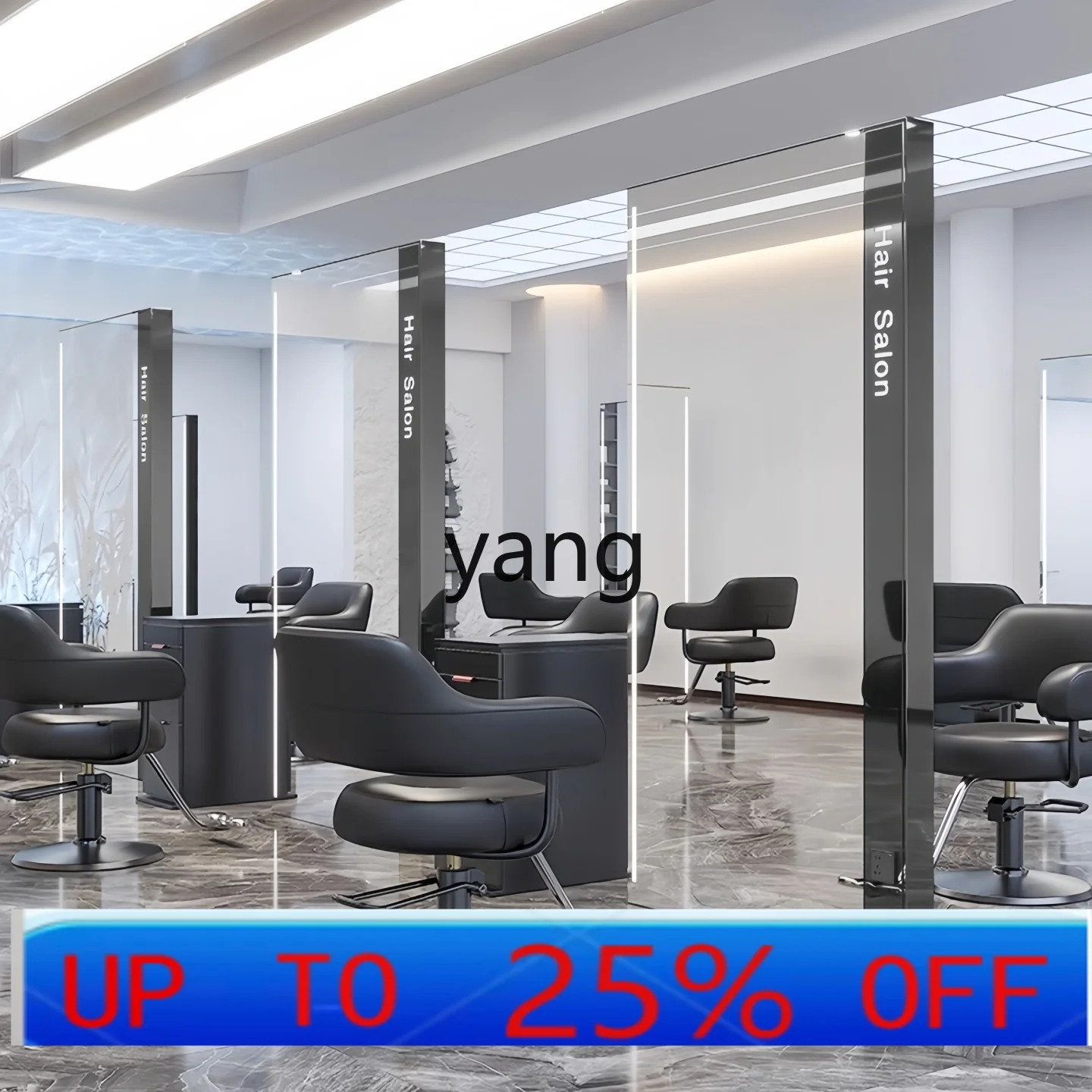 مرآة LTT بحامل لصالونات التجميل الخاصة بأرضية مفردة/مزدوجة الجوانب