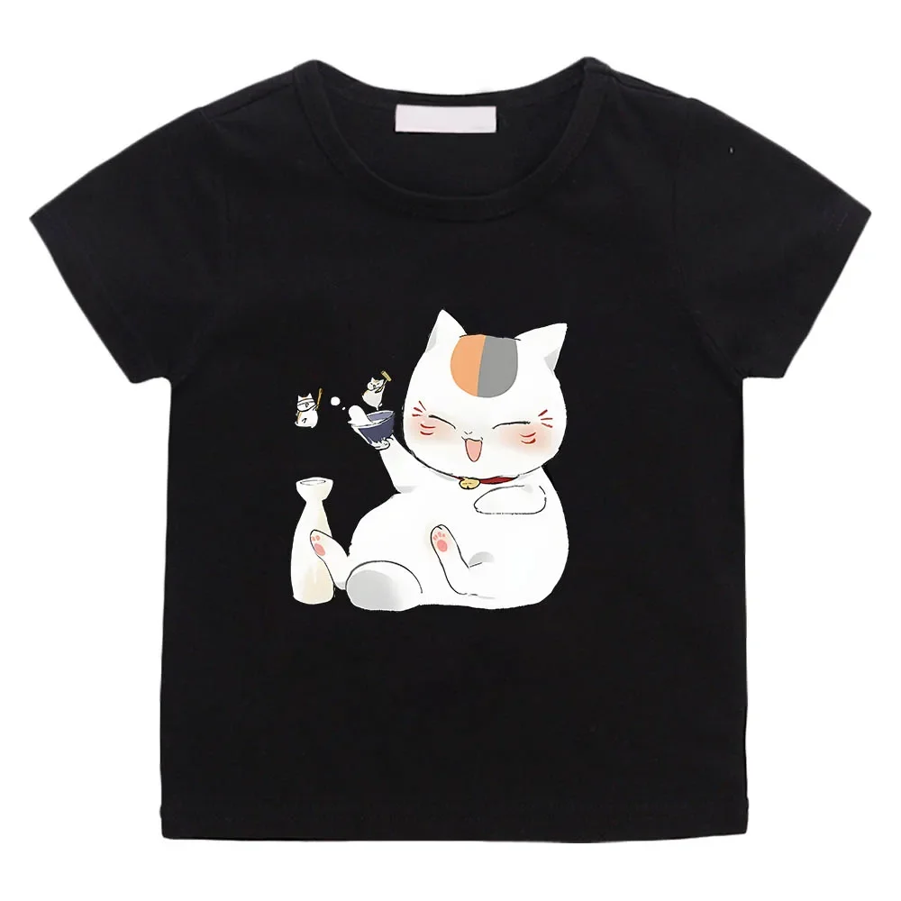 

Natsume's Book of Friends Natsume Yuujinchou Madara Cat Cartoon Anime T-shirts Manga Tshirt 100% Cotton Soft Boys/girl Tee-shirt