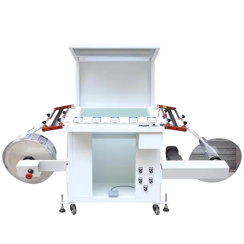 Customized 320 quality inspection machine self-adhesive trademark label table bevel counting rewinding inspection machine