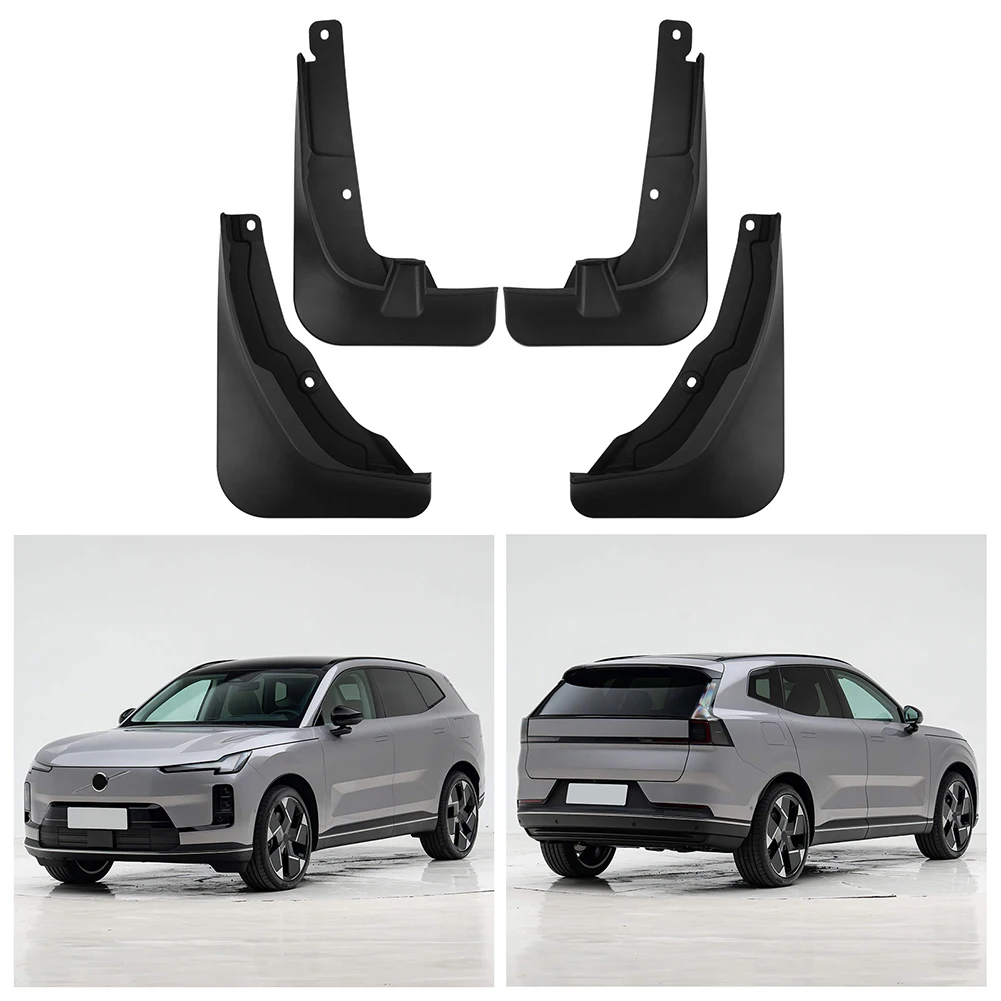 Splashproof Antimud Fender Set 4 Pcs for Volvo XC70 2026+ Reliable ABS Material Provides Effective Mud and Dirt Protection
