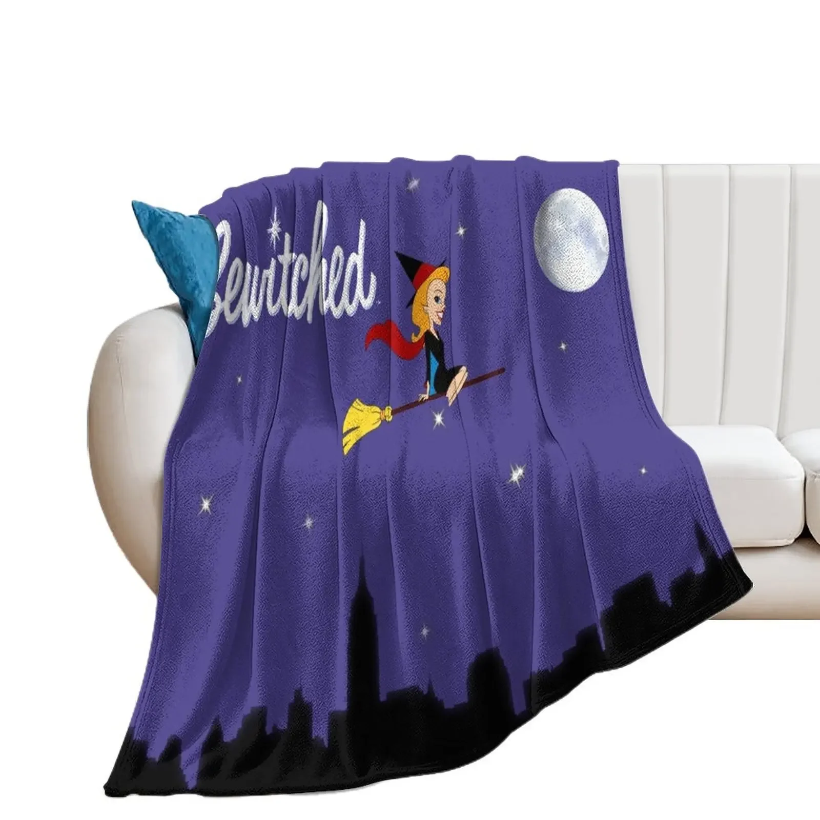 Bewitched Throw Blanket Tourist valentine gift ideas funny gift Blankets