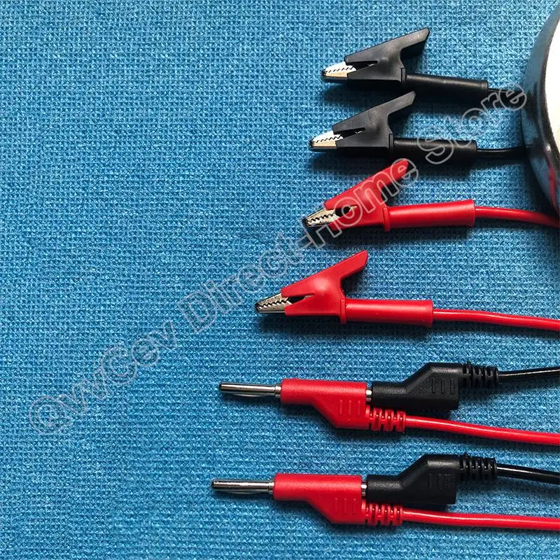 1M Double End Test lead Wire Line electrical Voltage 4mm Banana Plug Alligator Clip Crocodile 15A multimeter DIY Test Wires