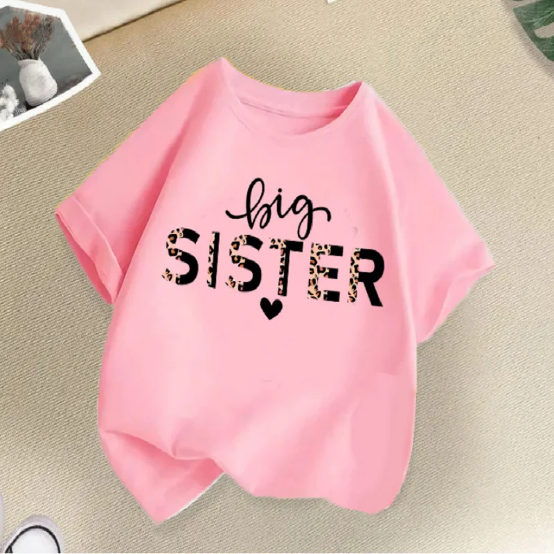 2026 Summer Girls 'Short-Sleeved T-Shirts with Cross-Border Cartoon Printing, Trendy Half-Sleeve Children's Tops
