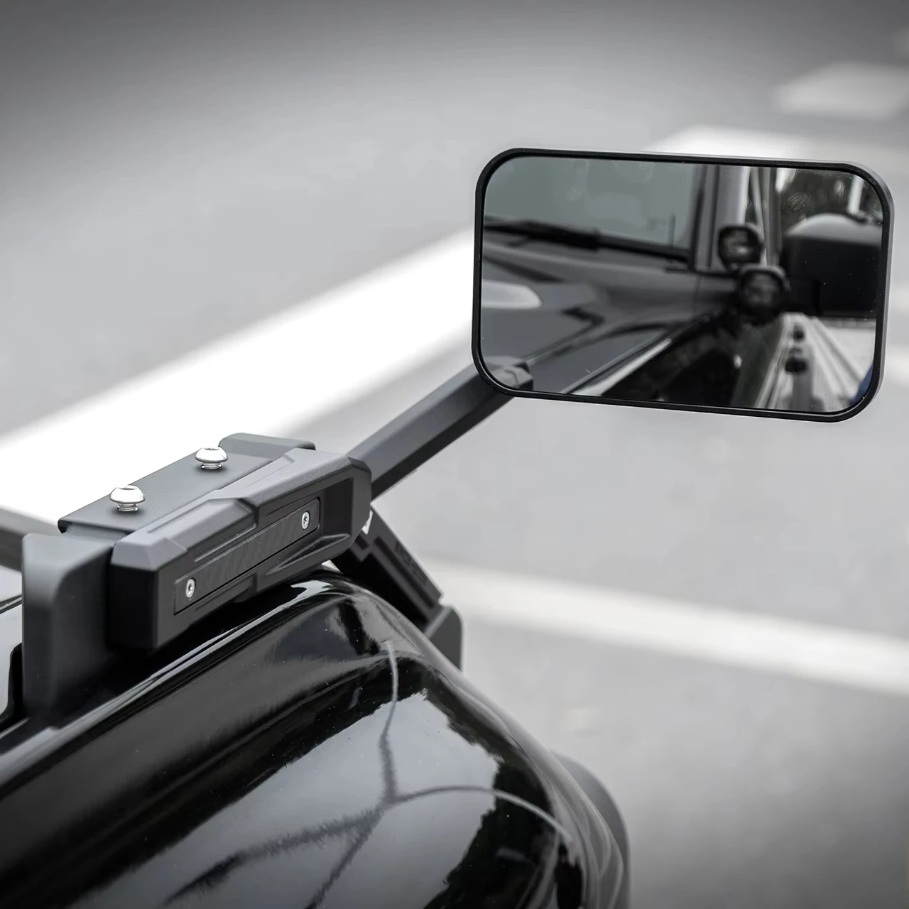 OMU Hood Side Auxiliary Mirror for    Bronco Aluminum 4x4 Car Accessories Wide Angle Auxiliary Mirror