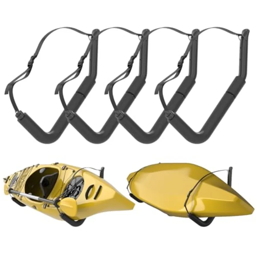 

Kayak Storage Racks Heavy Duty Garage Hangers Jumbo Wall Hooks for Canoe Ladder Bicycle Folding Chairs Surfboard Snowboard Hose