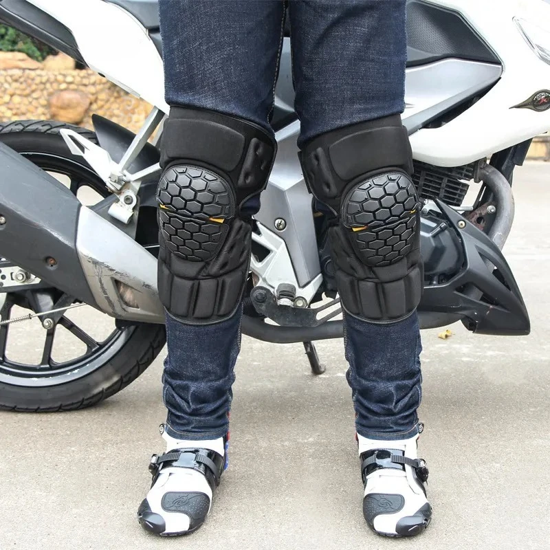 Off-road riding Comfortable wear-resistant knee pads Two-piece set Locomotive soft protective gear Motorcycle travel Mountain
