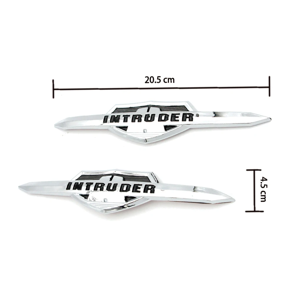 دراجة نارية خزان الوقود الغاز شعار شارة الشارات الزخرفية لسوزوكي الدخيل VL400 800 1500 LC1500 Volusia الكروم البلاستيك ملصق