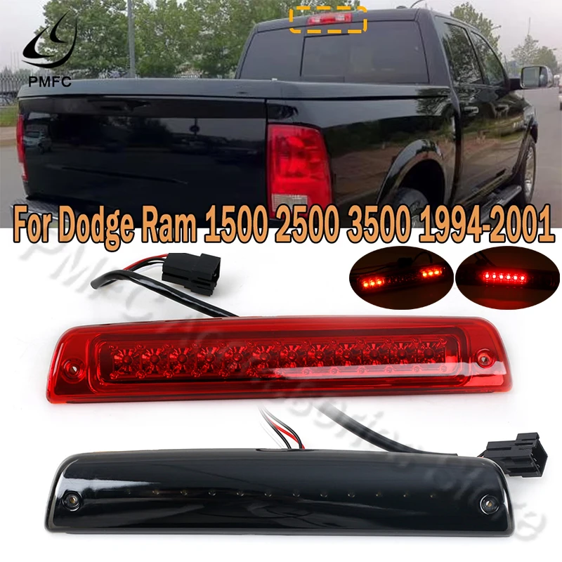 PMFC Car LED 3RD Third Brake Light High Stop Lamp Warning LightFor Dodge Ram 1500 2500 3500 1994-1998 1999 2000 2001 55077263AB