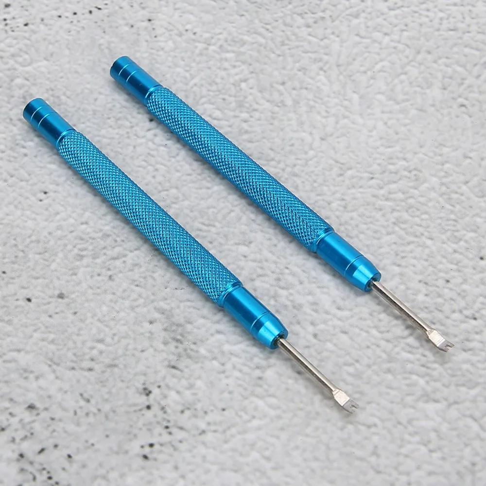 2Pcs  Professional Blue Watch Repair Tool Alloy Steel 9.2cm Needle Lifter Fork Watchmaker Tool Clock Maintenance
