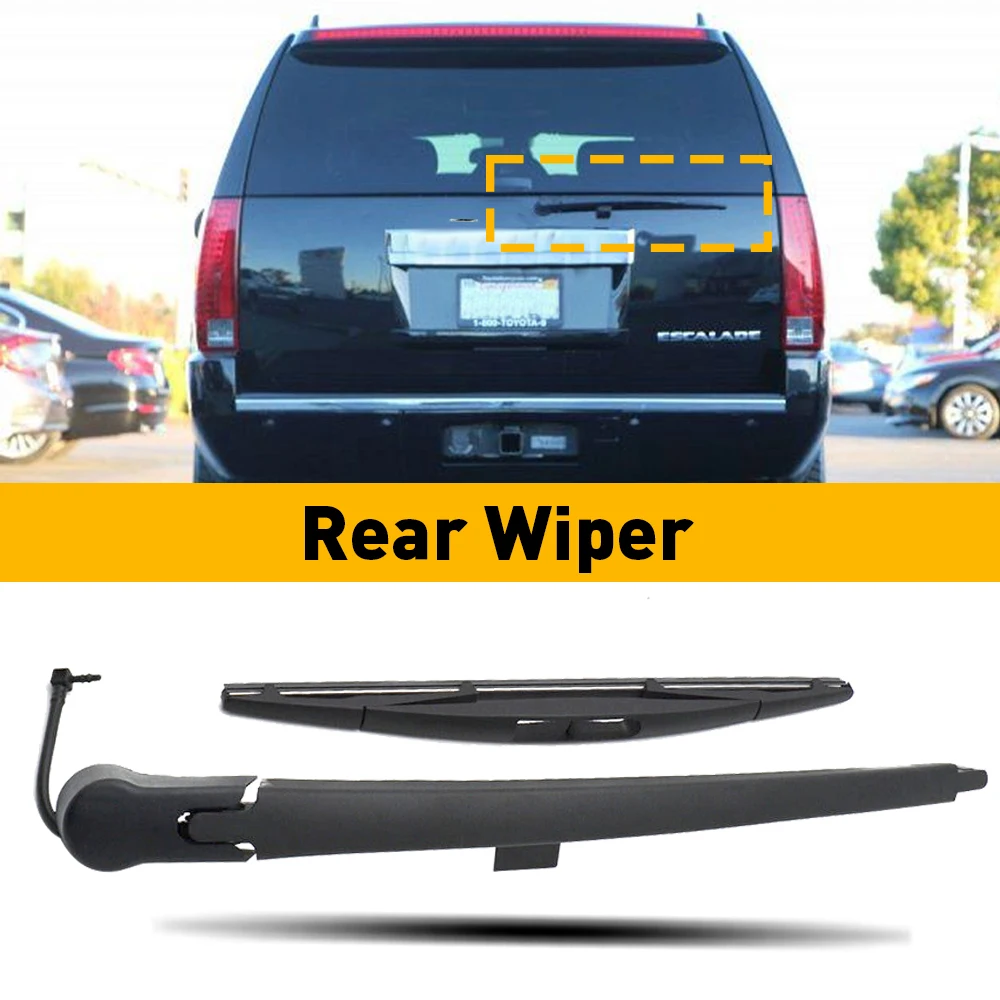 Rear Windscreen Wiper Blade Wiper Arm Kit For Chevy SUBURBAN 1500 2500 TAHOE Cadillac ESCALADE ESV Yukon 1500 2500 Window Wiper