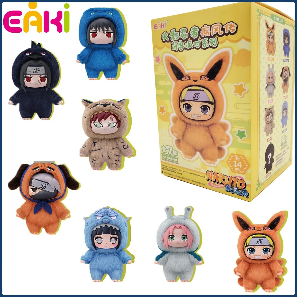 

EAKI Original Naruto Shippuden Cute Beast Party Series Blind Box Cartoon Figure Ornament Toy Collection Model Kids Hobbies Gifts