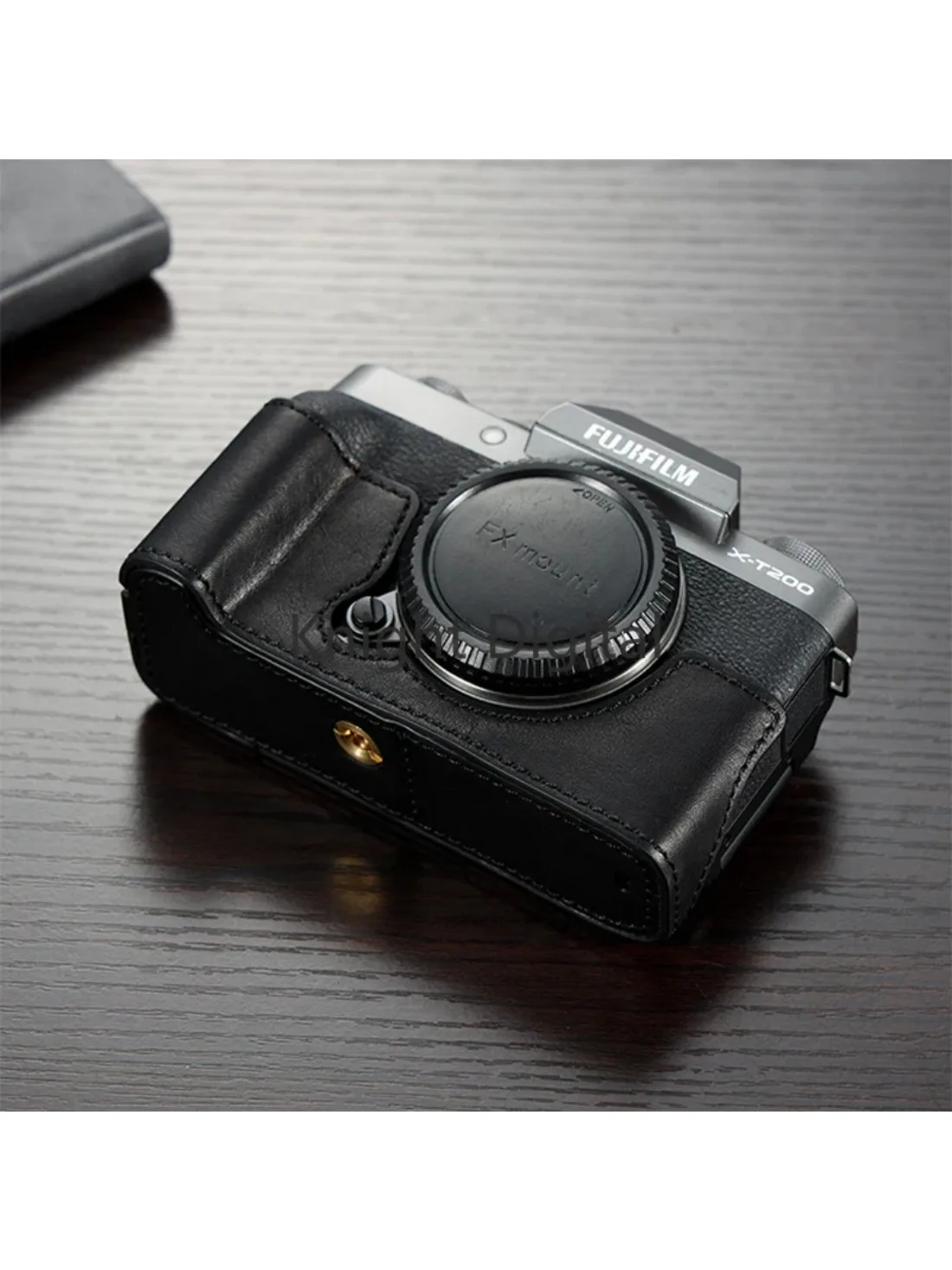 

Genuine Leather Camera Case Half Case Bag For Fujifilm XT200 Fuji X-T100 Bodysuit Protective Sleeve Base Handwork Body Box