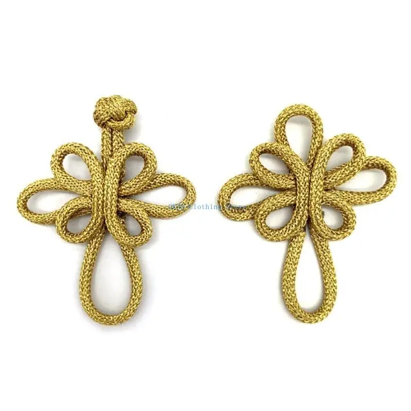 Handmade Chinese Knot Buttons for Crafts - usage example