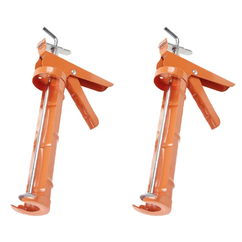 

Premium-2PCS Caulking Tool, 10:1 Thrust Ratio, Caulk Tool No Drip, Hand Caulking Tool For Glass Glue And Silicone Glue