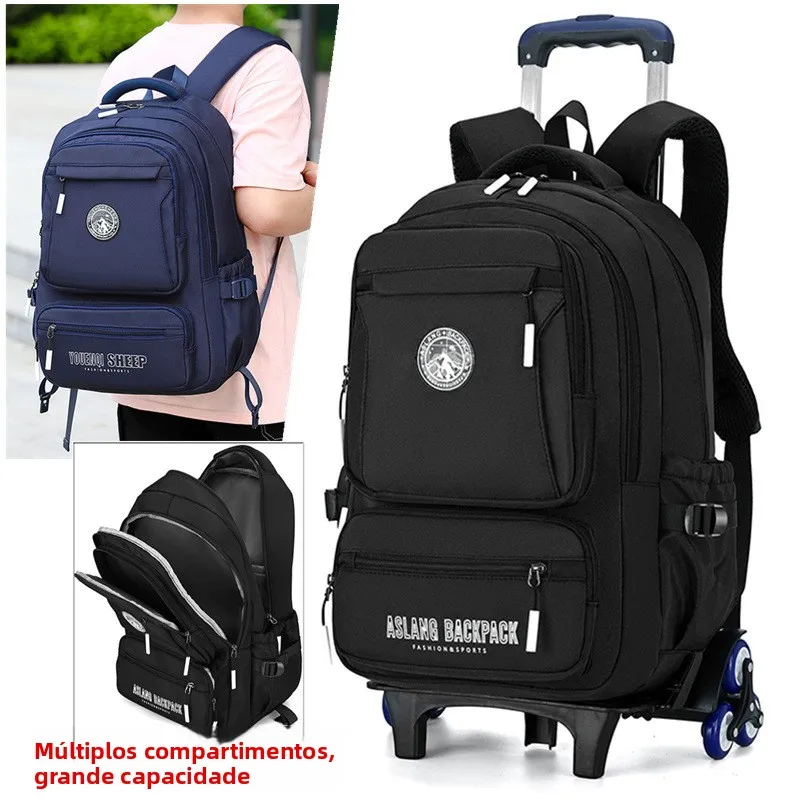 new-large-capacity-waterproof-anti-exhaust-school-bag-for-middle-school-boys-with-pull-rod-climbing-stairs-wheel-campus-style