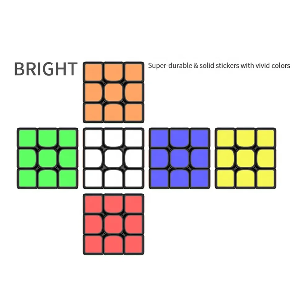 [ECube] YJ Yulong V2 M 3x3 Black and Stickerless Speed Cube YJ 2M Magnetic Magic Cube Puzzle Cubo Magico For Children Kids