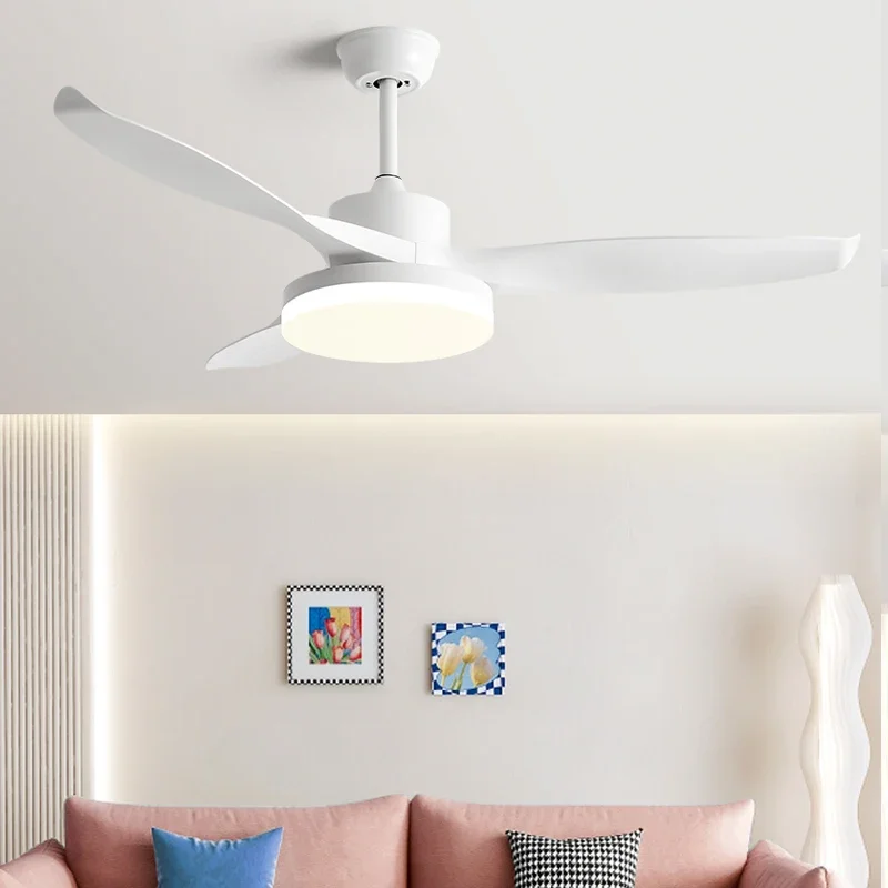 52Inch 3 ABS Blade DC 35W Pure Copper Motor Ceiling Fan With 60W LED Light Support Remote Control Strong winds Electric fans