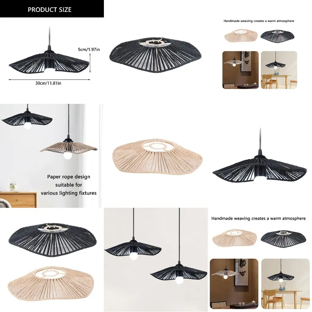  Unique Art Lampshades Paper Handwoven Lampshades Indoor Pendant Light Shade