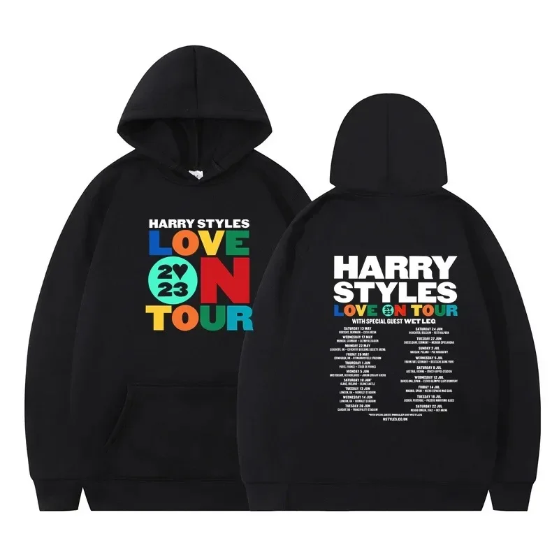 Love on Tour Concert Plus Size Cotton Hoodies Harajuku Vintage Oversize Hoody Men Women Clothing Aesthetic Sweatshirt Streetwear