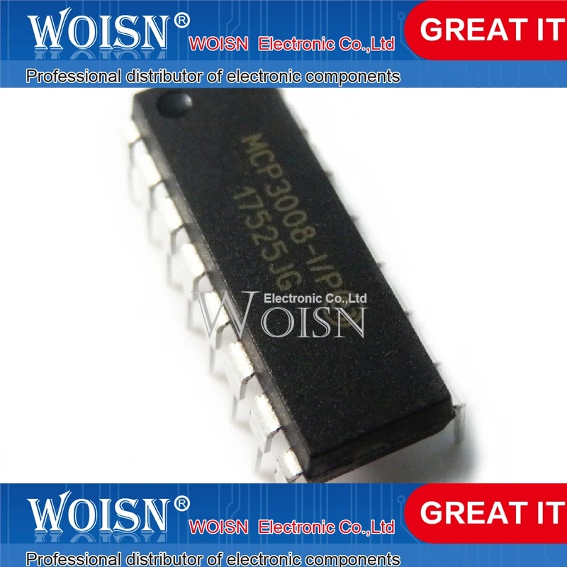 Small Batch 1-5-10pcs MCP3008-I/P MCP3008  Price discounts Spot supply