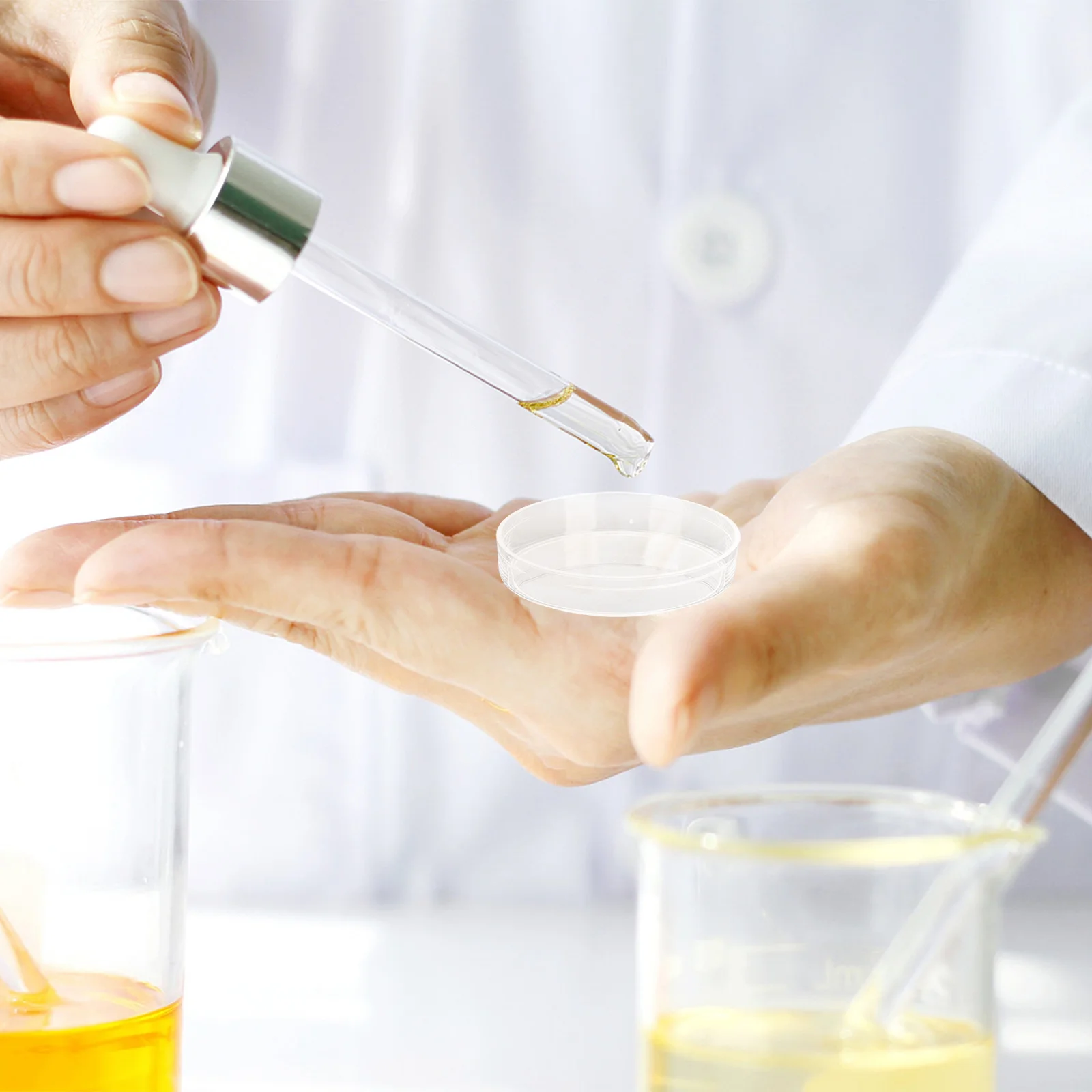 

30Pcs Plastic Petri Plates Clear Culture Dishes Laboratory Science Experiment Teaching Supplies Petri Dish Agar Plates