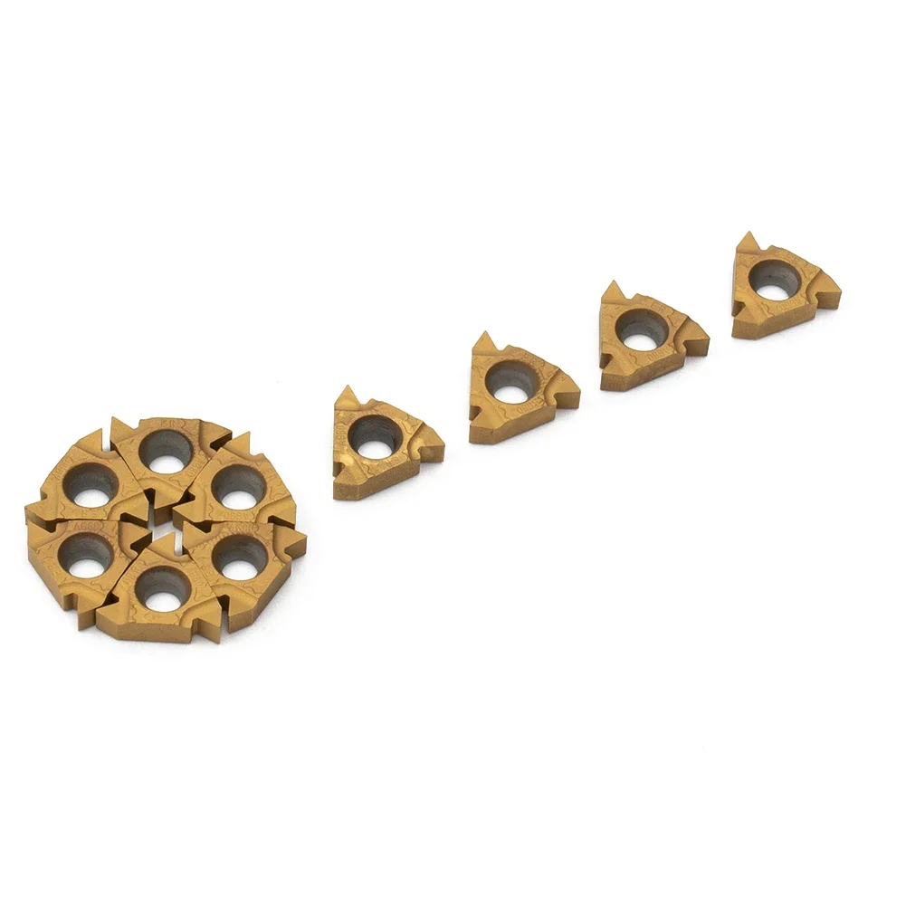

Achieve Tight Tolerances, Long Service Life 10pcs 16ER AG60 External Thread Carbide Inserts Blade For Lathe Turning Tools