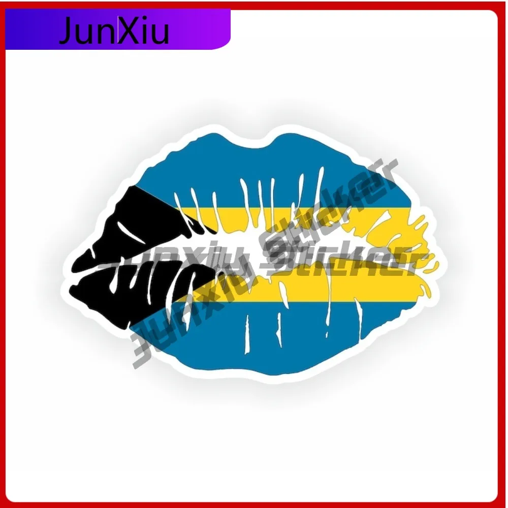 

Bahamas Flag Lips National Emblem Sticker Travel Stickers And Decal Graphic Vinyl Bumper Decals Exterior Decal For Car Decoratio
