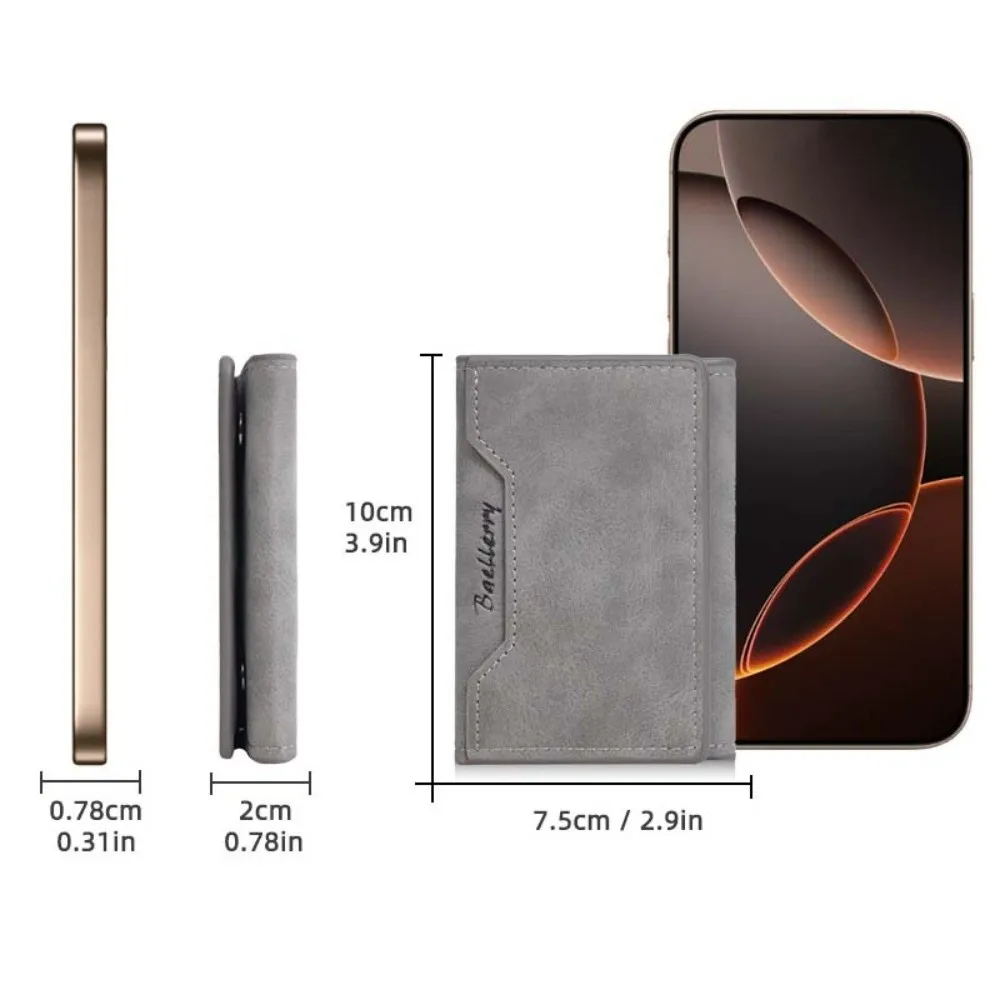 Tragbare Mini Männer Geldbörse Dünne Bank Karte Organizer Männer Brieftasche PU Leder Karte Halter Kleine Lagerung Tasche Business