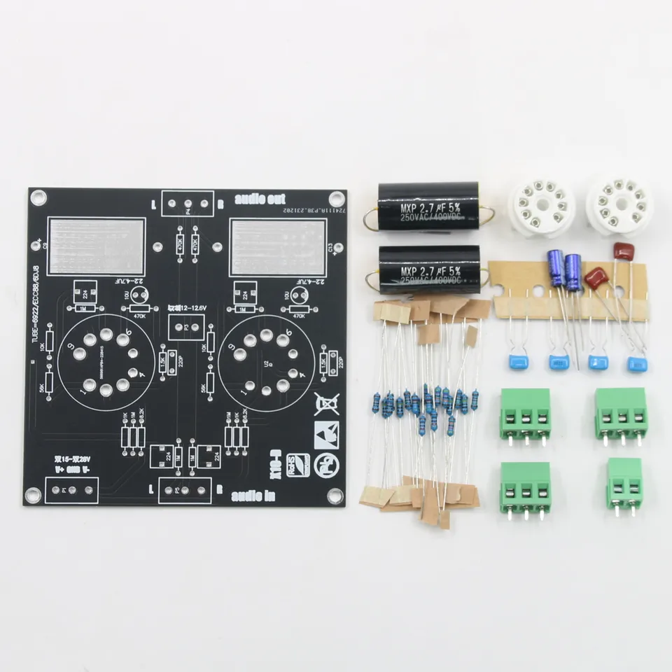 6922真空管プリアンプ回路に基づくhifi 6dj8 X10-D 6n11真空管バッファ