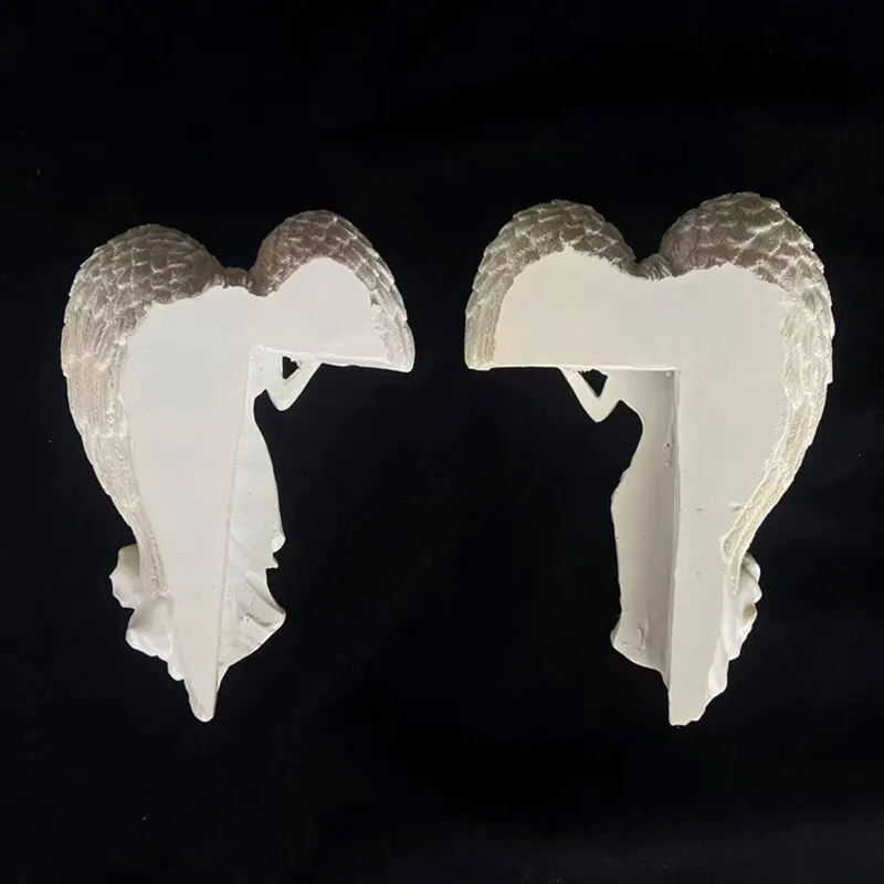 1PC Redeem Left/Right Angel Wings Pure White Pendant Decoration Door Frame Decoration Resin Bring Life to Your Doorway