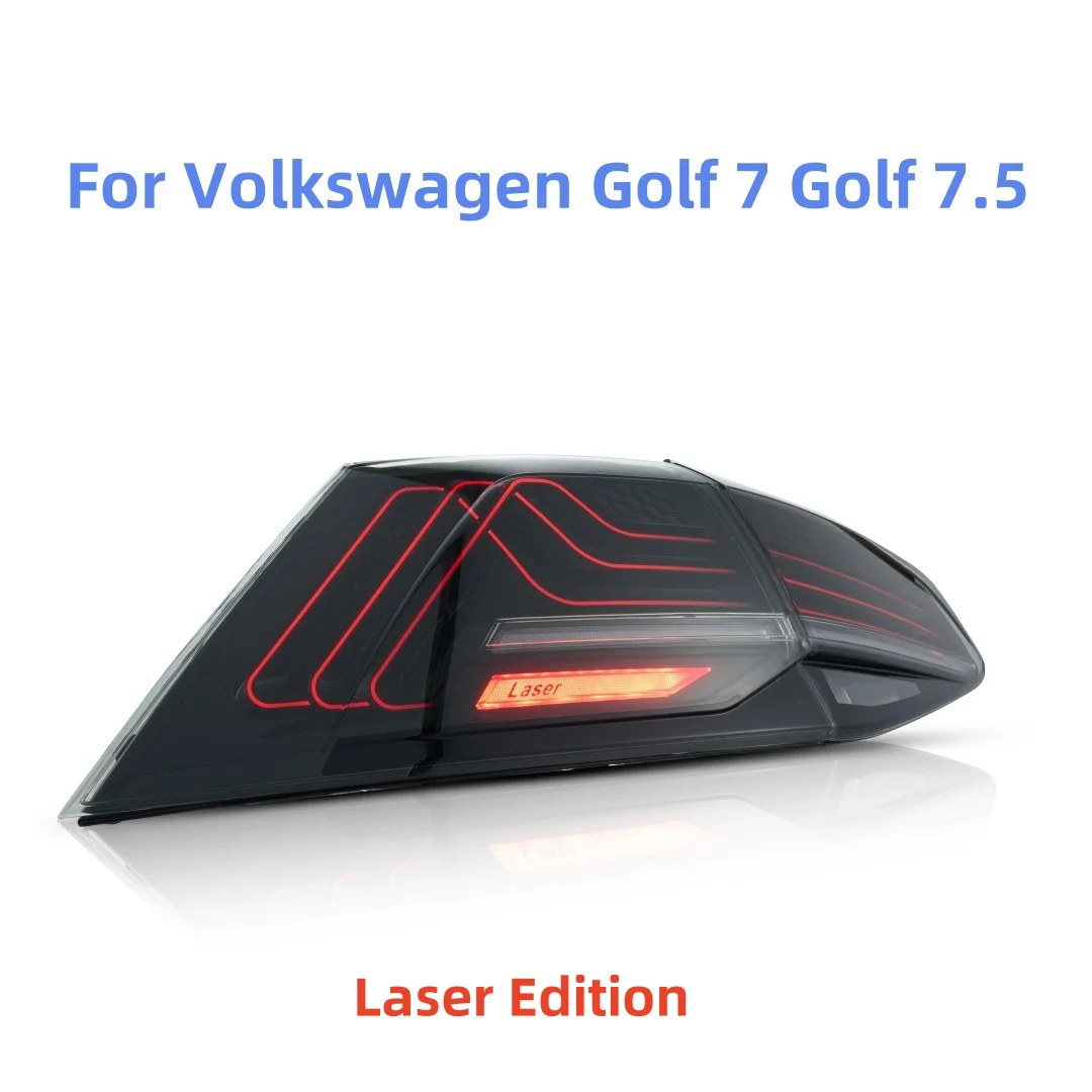 

Laser Edition Tail Lights For Volkswagen vw Golf 7 7.5 2013-2020 modified smoke black rear lamp with dynamic turn signal