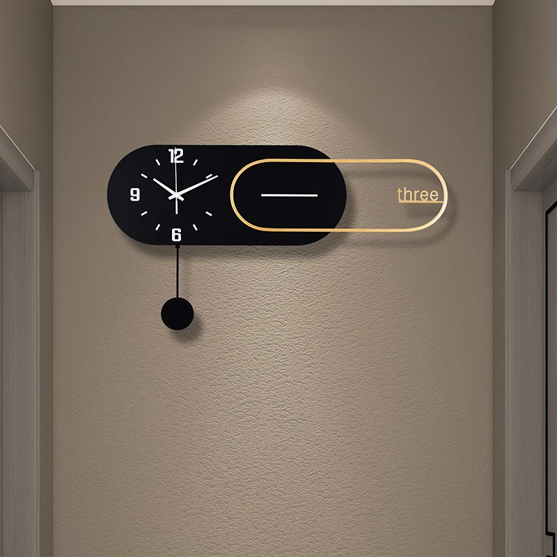 

Horloge murale moderne en métal, montre en émail cuite silencieuse, décor de salon minimaliste, Art mural de fond de chambre