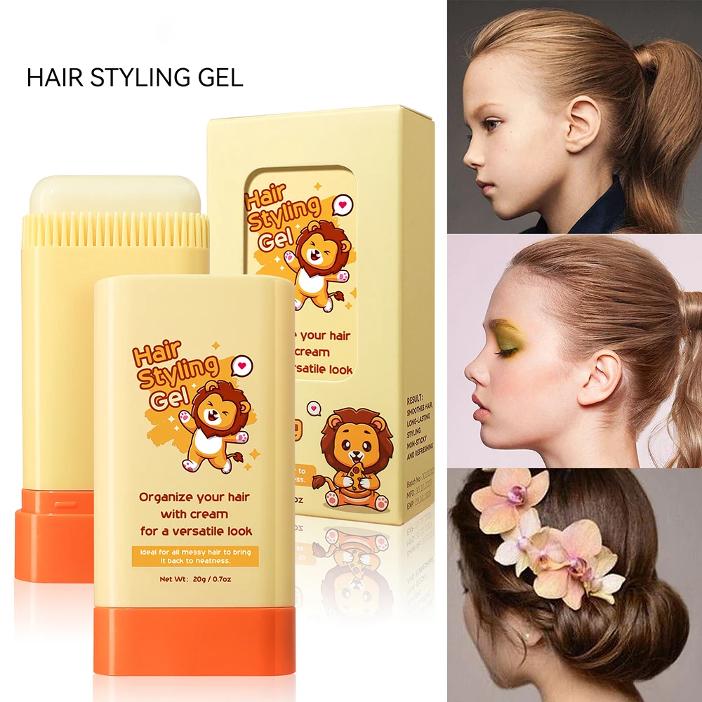 Hair Wax Stick for Wig Professional Stick Gel Cream Non-Greasy Style Hair Wax Stick for Kids Broken Hair Artifact