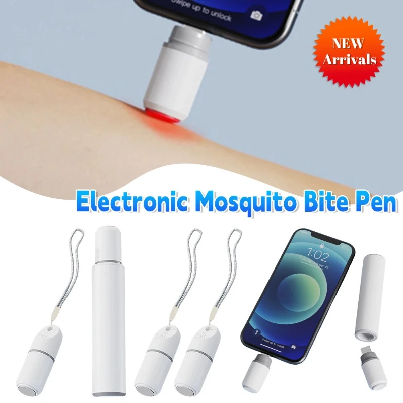 

Электронная ручка от укусов комаров, натуральная ручка против зуда, питьевая без химикатов, тепловая ручка от укусов комаров для кемпинга, путешествий на открытом воздухе