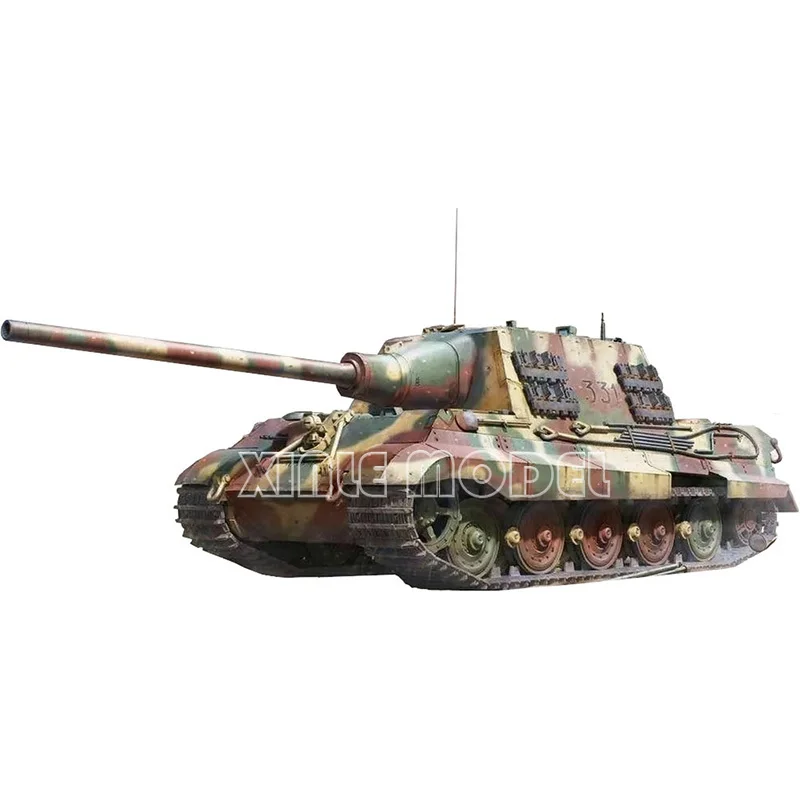 Kit de modelo de tanque montado de plástico TAKOM 8001 Destruidor de tanque de tigre alemão, início/final 2 em 1 1/35