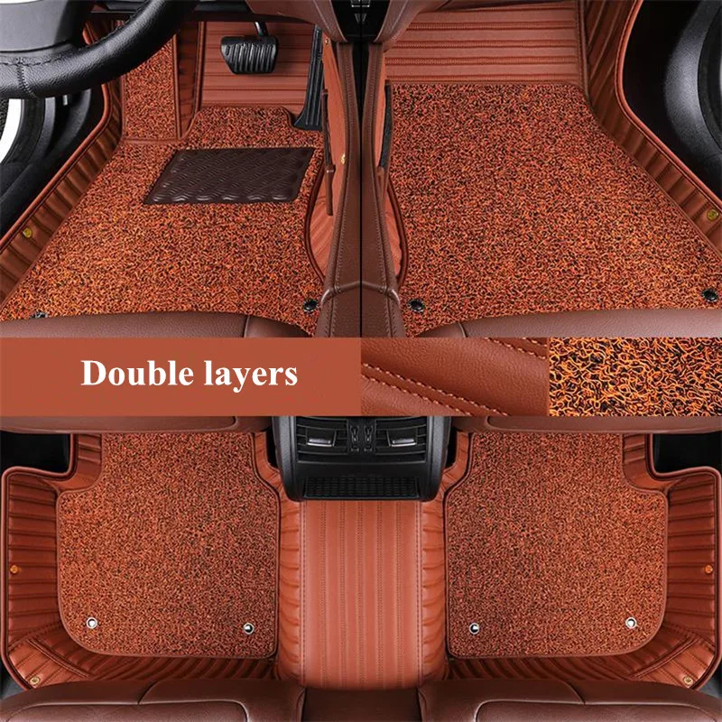 High quality rugs, Custom special car floor mats for Mitsubishi Outlander 2026-2022 7 seats waterproof double layers carpets