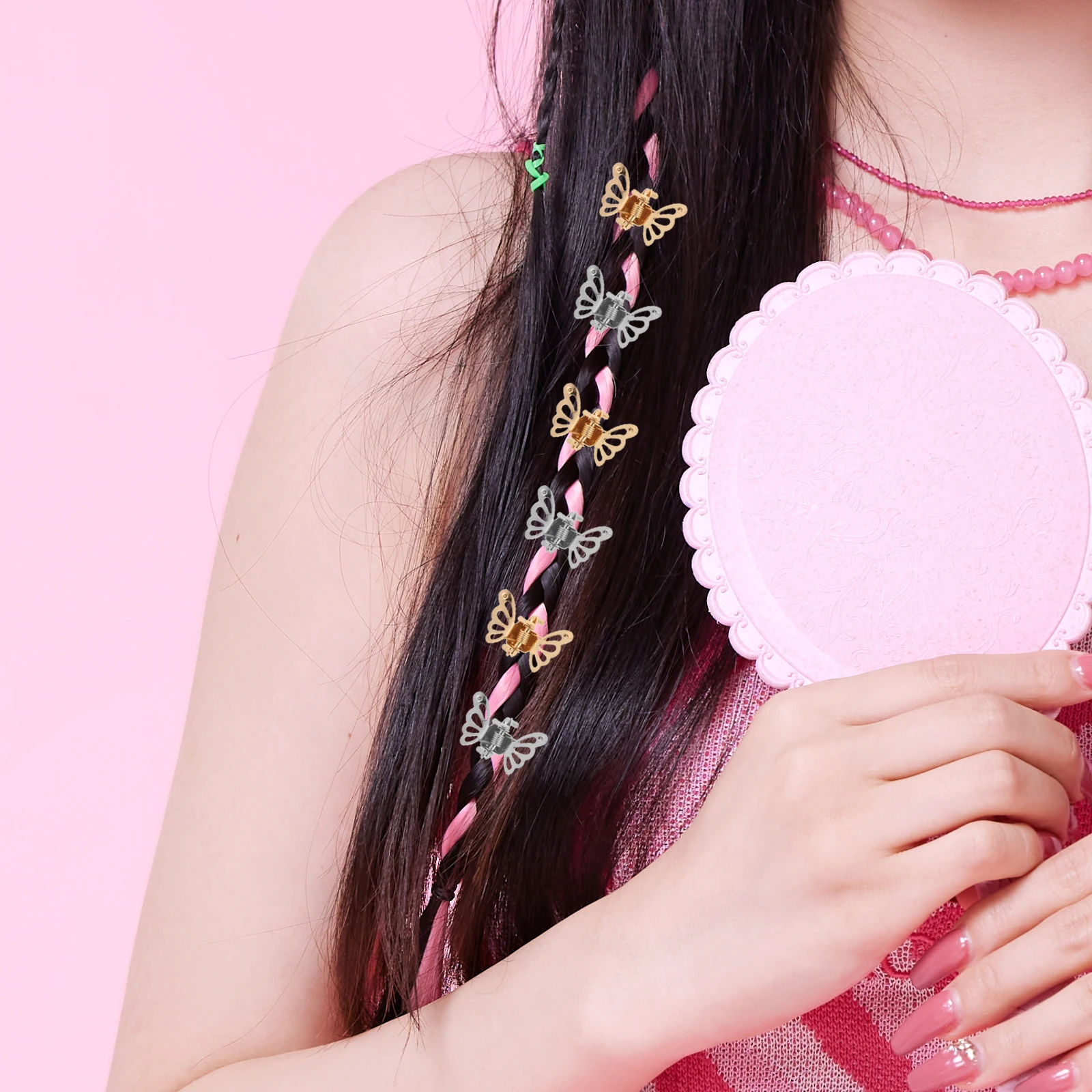 

20pcs Small Grip Hair Clips for Girls Toddler Baby Butterfly Accessories Hairpin Metal Mini Claw Barrettes Stylish