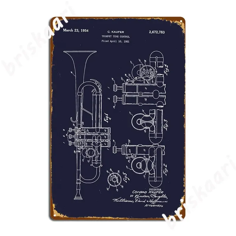 Trumpet Poster Metal Plaque Create Plaques Garage Club Cinema Living Room Tin Sign Poster