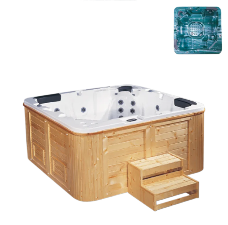 BathtubLuxury Garden Swim Pool Air Hot Tub For Jacuzzi Jetted Bath Tub With Vortex Bucket Spa Bathtubs For Hotel Bathroom For Ou