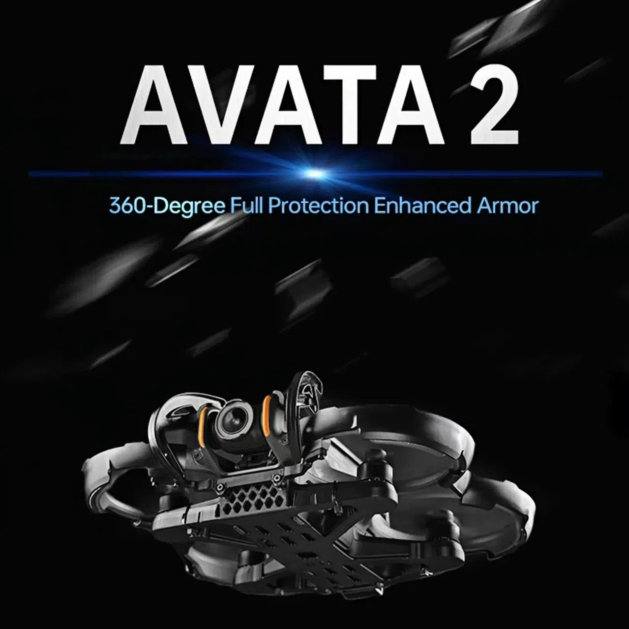 360 °   การป้องกันแบบเต็มเกราะที่เพิ่มขึ้นสําหรับ DJI AVATA 2 โดรน ตัวป้องกันแหวนกันชนก้านป้องกันอุปกรณ์เสริมป้องกันการชนกัน