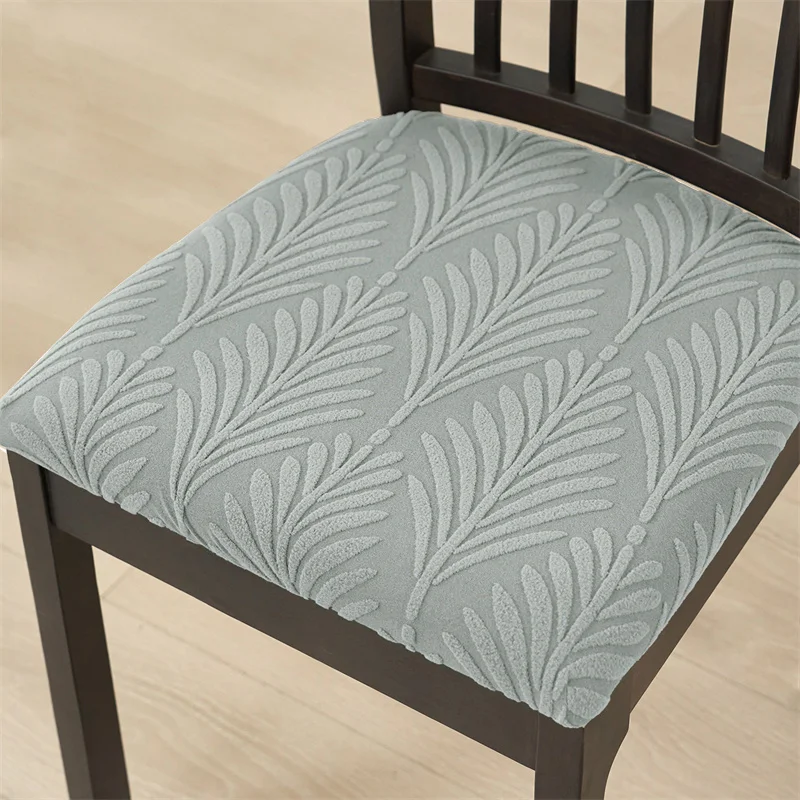 1/4/6 stücke Jacquard Stuhl Sitz Abdeckung Nordic Anti-schmutzig Esszimmer Stuhl Schonbezug Hause Abnehmbare Sitz Fall für Hotel Küche Party – Detail 5