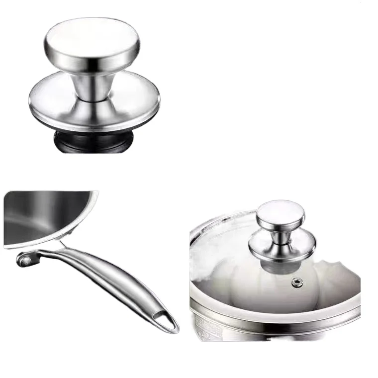 Super Thick 316 Stainless Steel Milk Pot Multifunctional Baby Food Pot Non-stick Frying and Boiling Pan