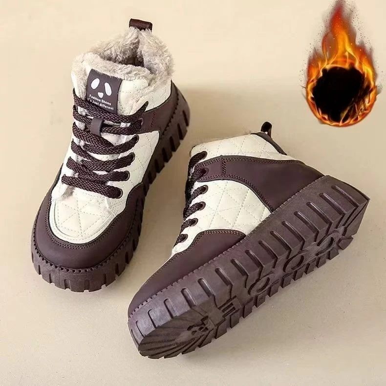 

Kids Sports Boots with Thick Warm Fur Children Short Boots Soft Bottom 2025 Winter New Boys Girls Ankle Boots Round Toes Comfort