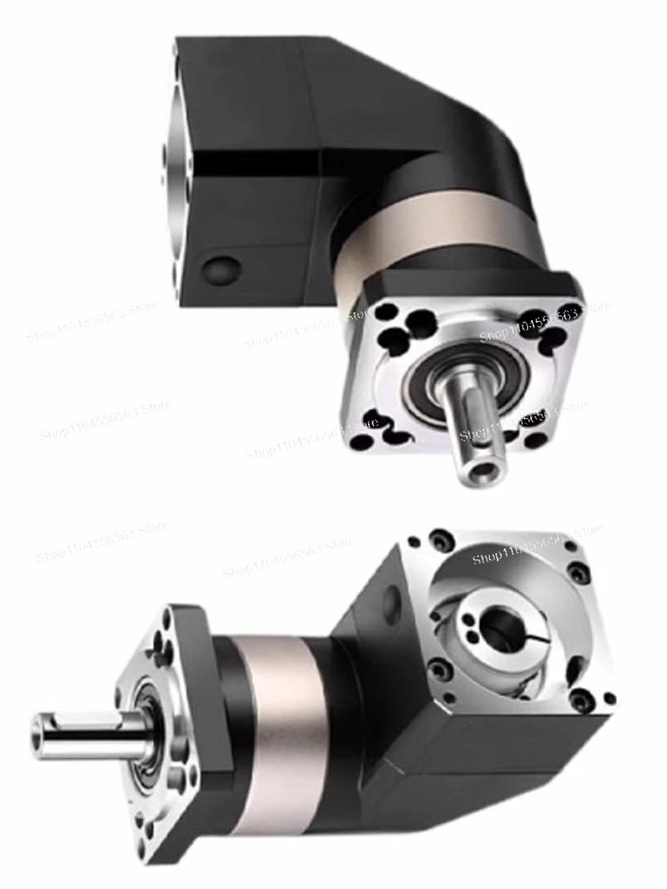 PVF090 الزاوية اليمنى 90 درجة نسبة مخفض علبة التروس الكوكبية 5:1 10:1 100:1 ل 80 إطار 750 واط محرك سيرفو يعمل بالتيار المتردد عمود الإدخال 19 مللي متر #2