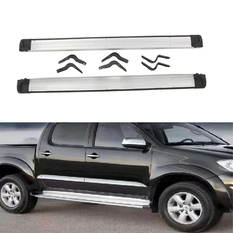 Factory Direct Side Step Ne Bar Running Boards for  Hilux Vigo 2005-2011 Direct Car Pedal Access