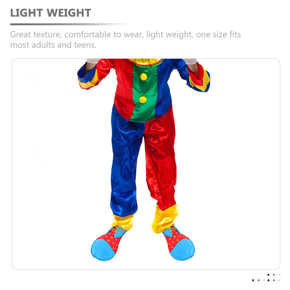 

1 Pair Costume Lightweight Halloween Big Clown Halloween Cosplay Shoes For Party Circus Performance Big Clown Shoes