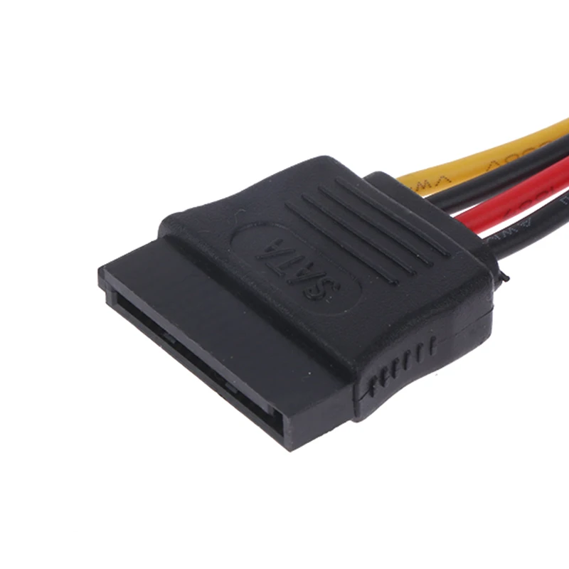 4 Pin To SATA 2 Serial HDD Power Adapter Cable Hard Drive Connector Male To Female Molex SATA Extension Cord  Y Splitter