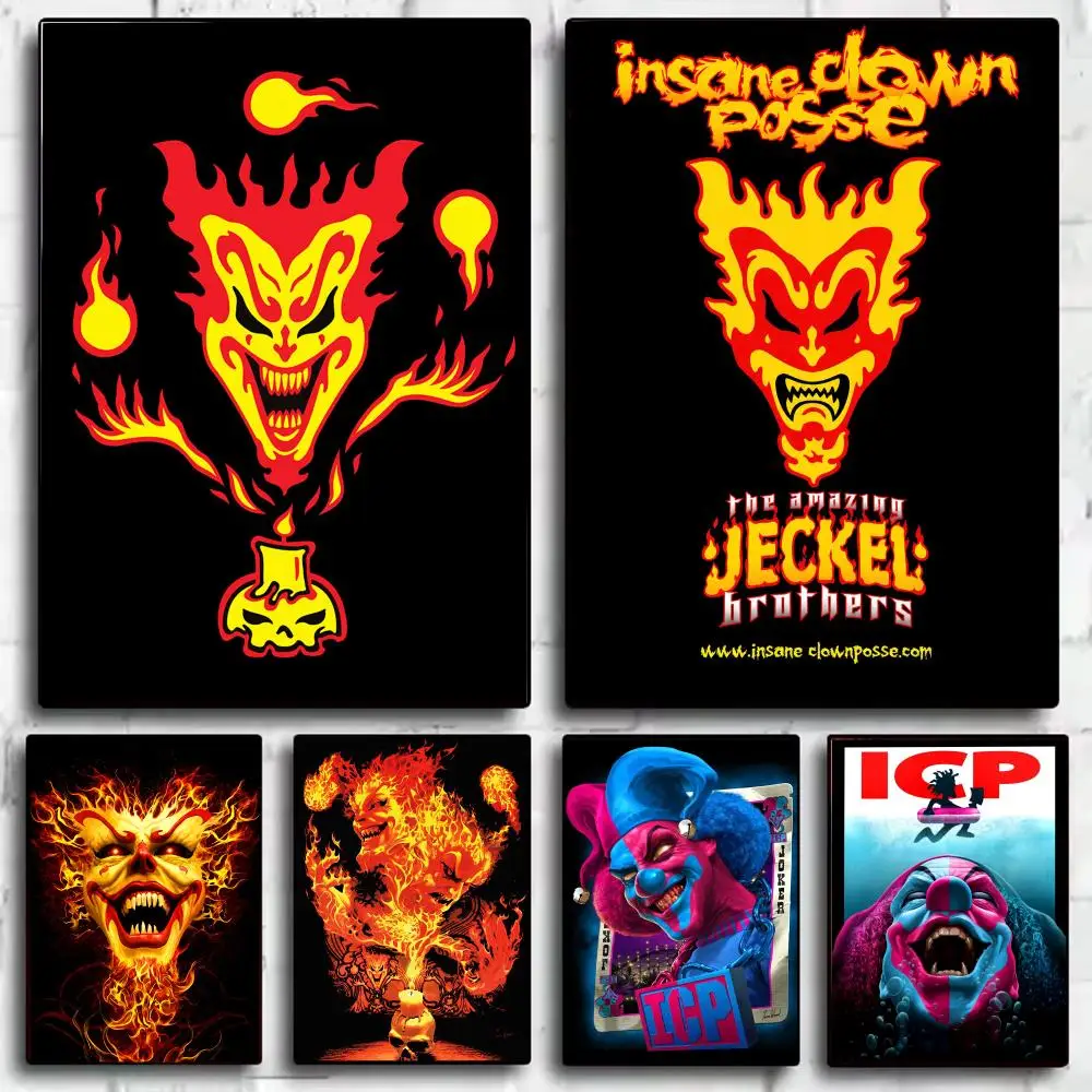 Classic Band I-Insane C-Clown Posse Poster Aesthetic Wall Art Poster Modern Minimalist Nordic Home Decor Room Decoration
